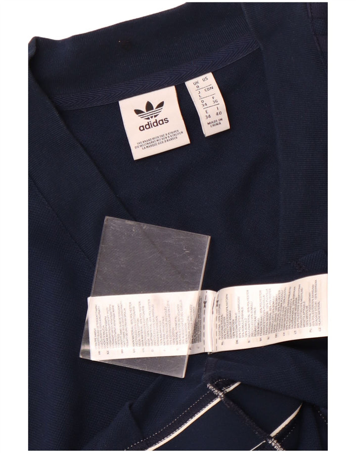 Adidas Damen Tenniskleid UK 8 Small Marineblau Polyester