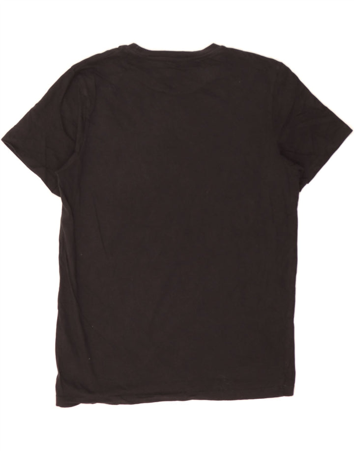 JACK & JONES Mens Graphic T-Shirt Top Medium Black Cotton Vintage Jack & Jones and Second-Hand Jack & Jones from Messina Hembry 