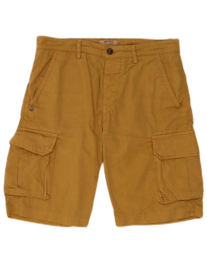 40Weft Herren Cargo Shorts IT 44 XS W32 Braune Baumwolle