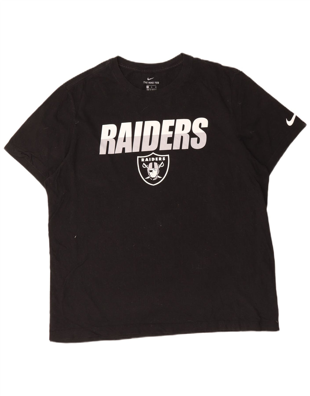 Nike Herren Raiders Graphic T-Shirt Top XL Schwarz