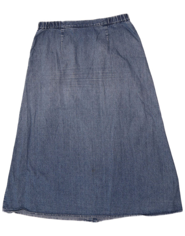 Orvis Damen Jeansrock US 12 Large W32 Blaue Baumwolle