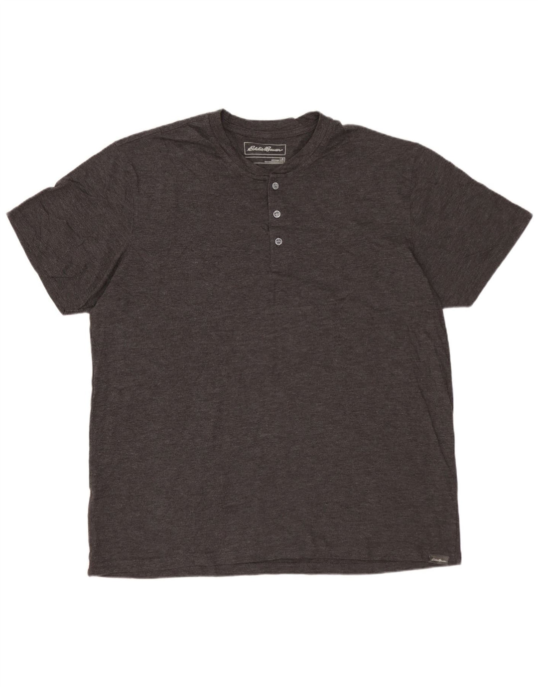 EDDIE BAUER Herren T-Shirt Top Large Grau Baumwolle