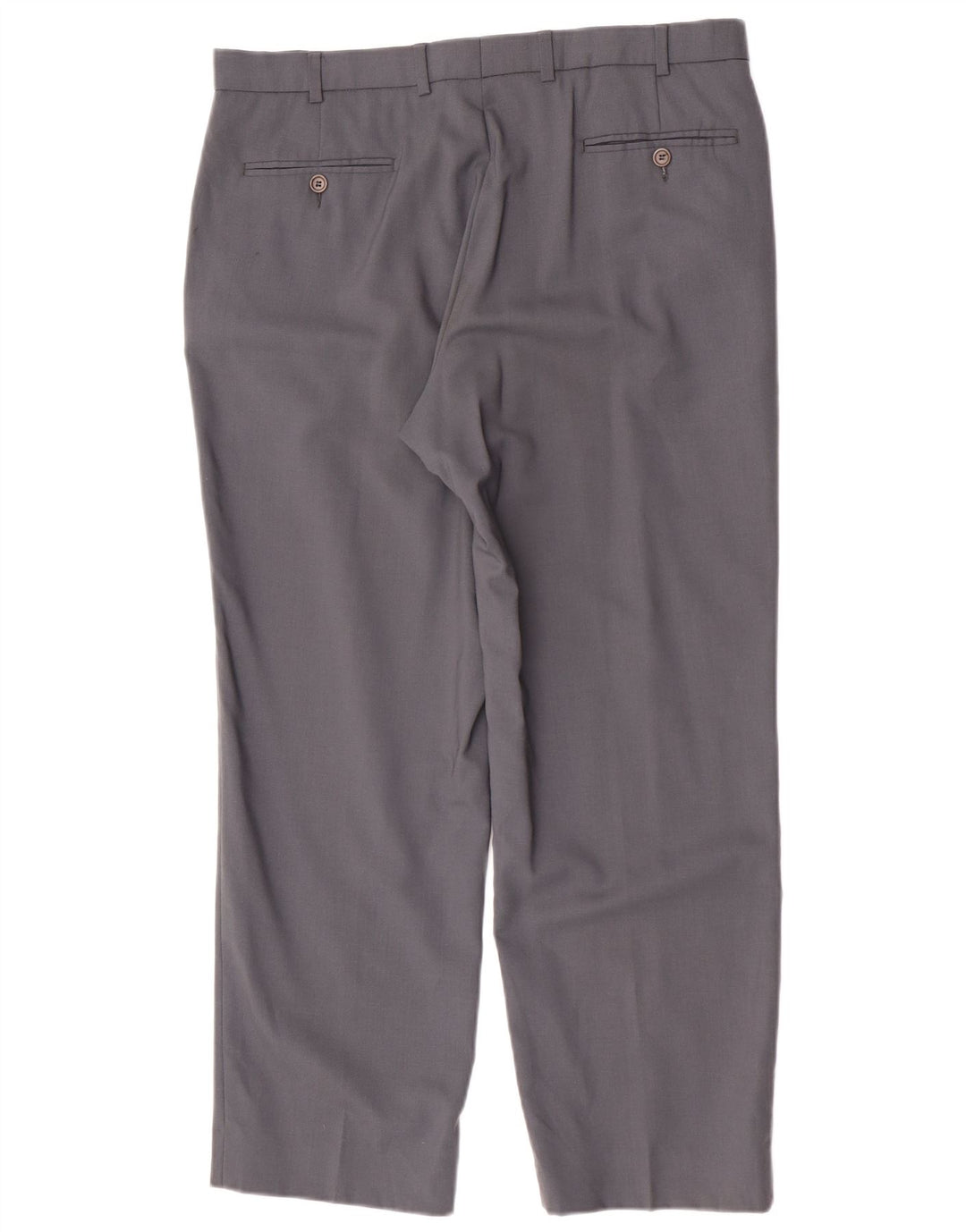 Gerade Herren-Anzughose von Marks & Spencer, W36, L29, graue Schurwolle
