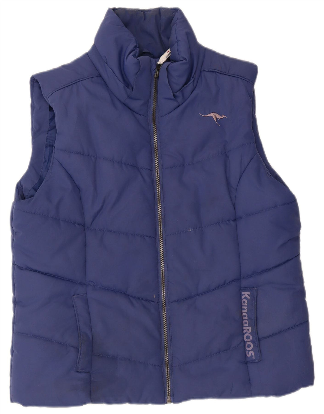 KANGAROOS Herren Wattierte Weste UK 16 Large Blau Polyester