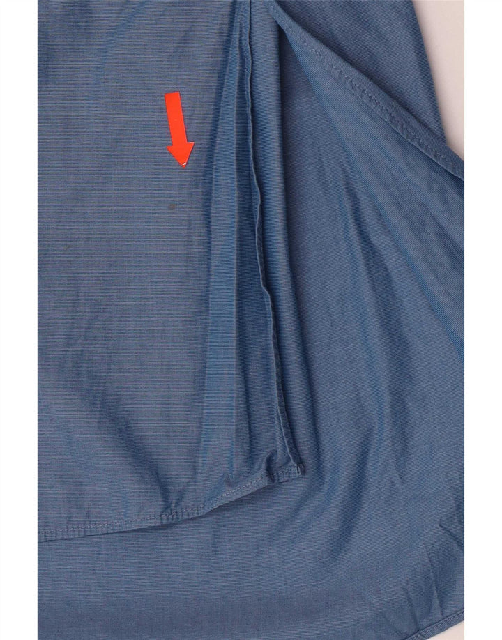 Cos Langarm-Blusenoberteil für Damen, EU 42, große blaue Baumwolle