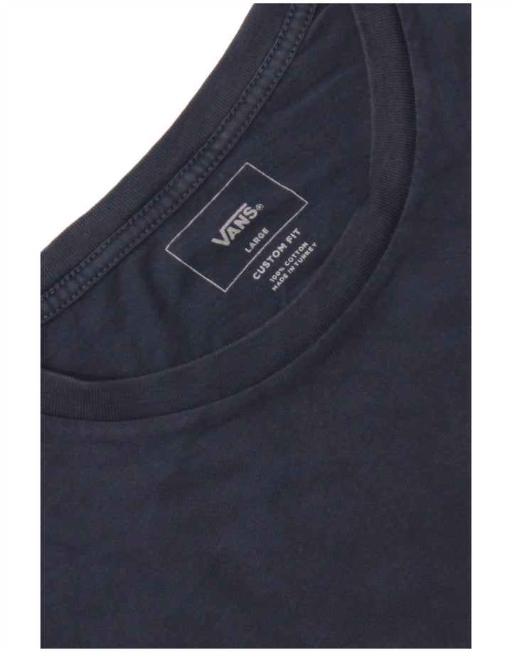 Vans Custom Fit Grafik-T-Shirt für Herren, groß, marineblau, Baumwolle