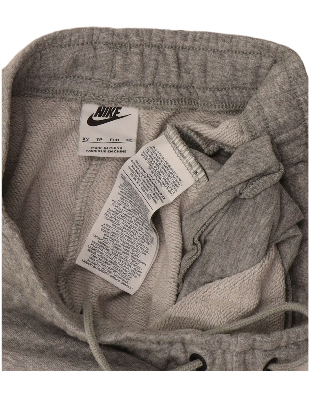 NIKE Damen-Trainingshose, Jogginghose, Gr. 4, XS, grau gefleckte Baumwolle