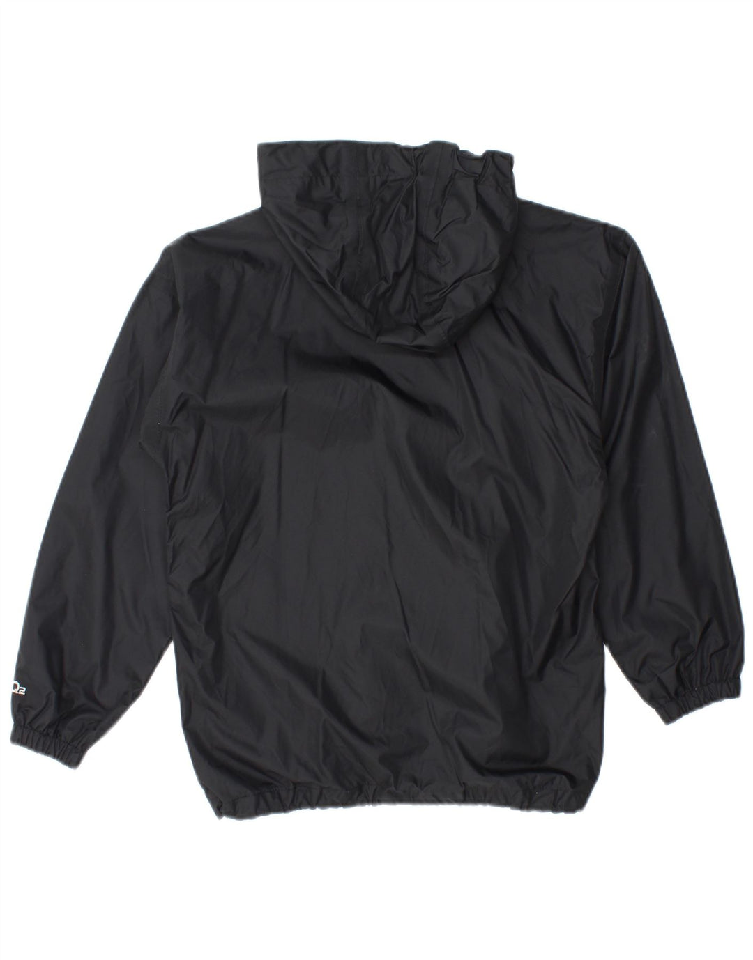 Berghaus Jungen-Regenjacke mit Kapuze, 9–10 Jahre, schwarzes Nylon