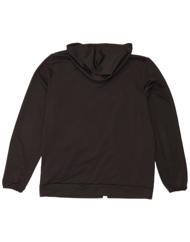 Puma Herren-Kapuzenpullover mit Reißverschluss, groß, aus schwarzem Polyester
