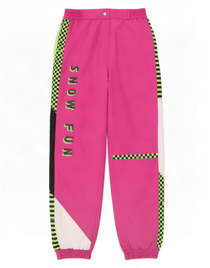 Rodeo Damen-Skihose mit Grafik, EU 38, Mittelrosa, Farbblock-Polyester