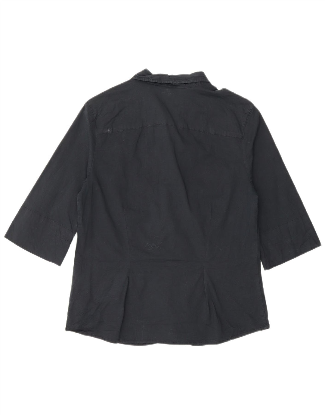 Levi's Damen-Hemd mit 3/4-Ärmeln, UK 14, Größe L, Schwarz, Baumwolle