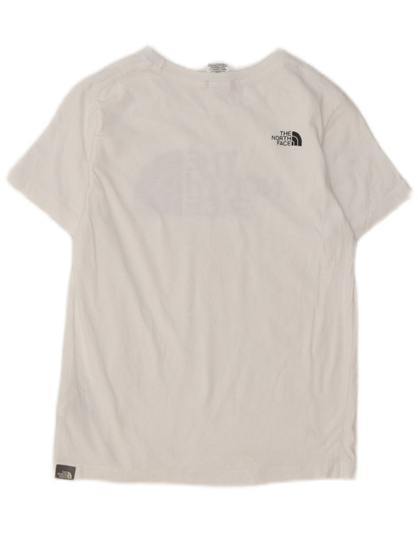 The North Face Jungen-T-Shirt mit Grafik, 11–12 Jahre, Größe L, weiße Baumwolle