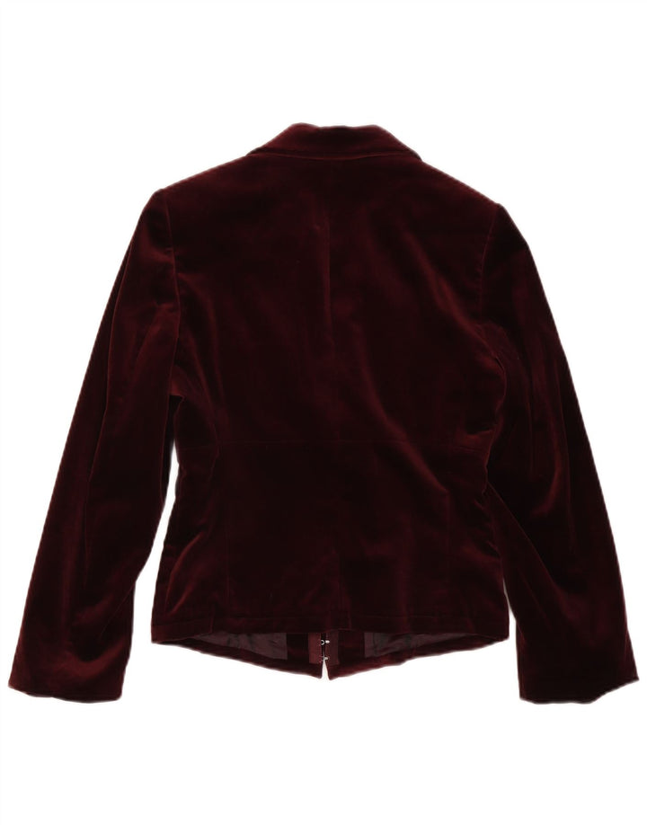 Isabel De Pedro Damen Crop Blazerjacke mit 3/4-Ärmeln, Gr. 10, Klein, Kastanienbraun