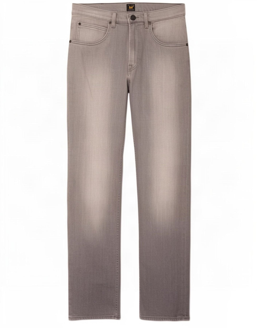 Lee Damen Brooklyn Straight Jeans W32 L32 Graue Baumwolle
