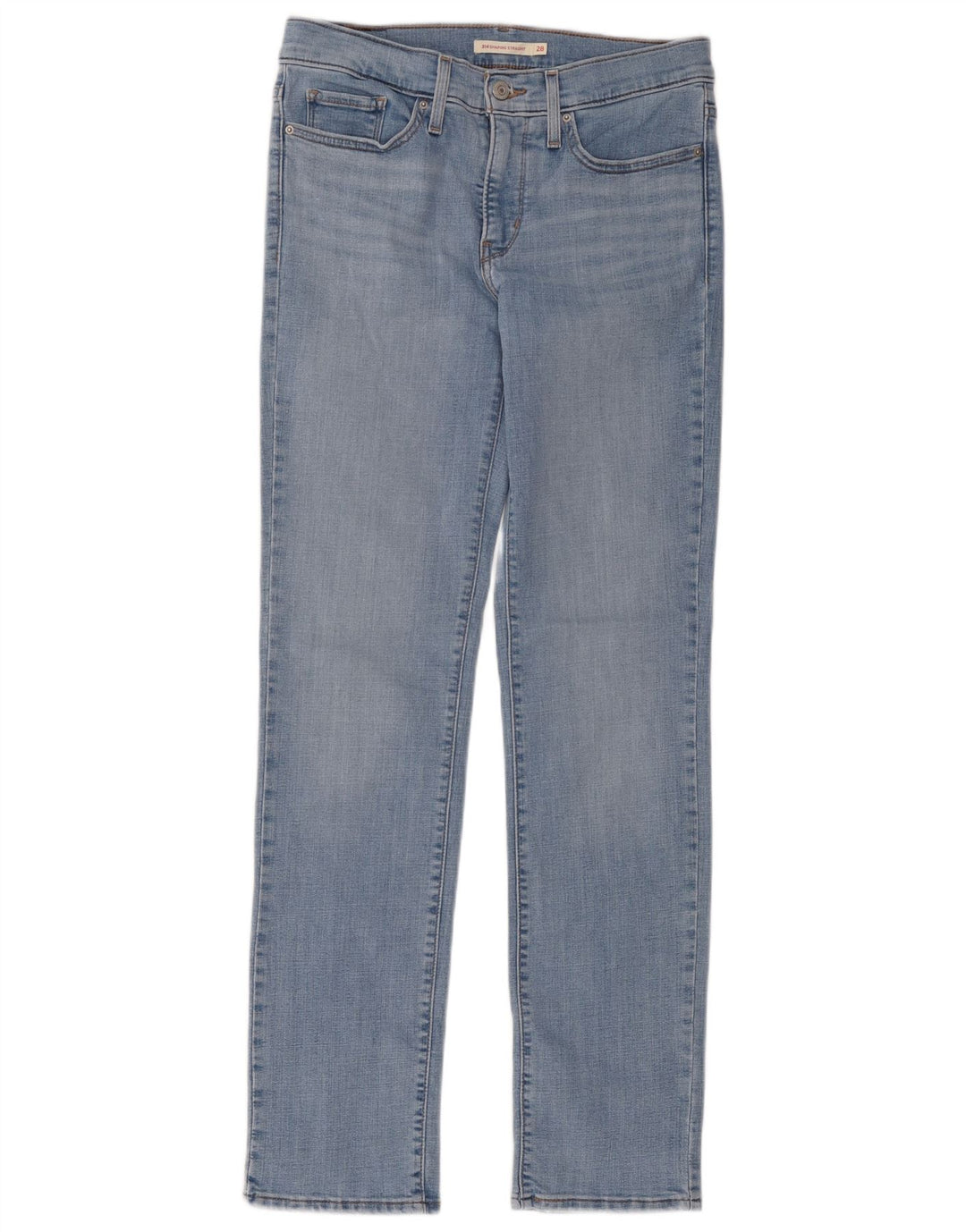 Levi's Damen 314 Shaping Straight Jeans W28 L32 Blaue Baumwolle