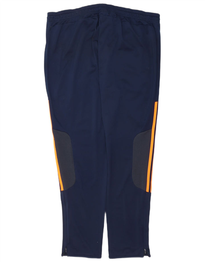 Adidas Herren-Trainingshose 2XL, Marineblau, Colourblock-Polyester