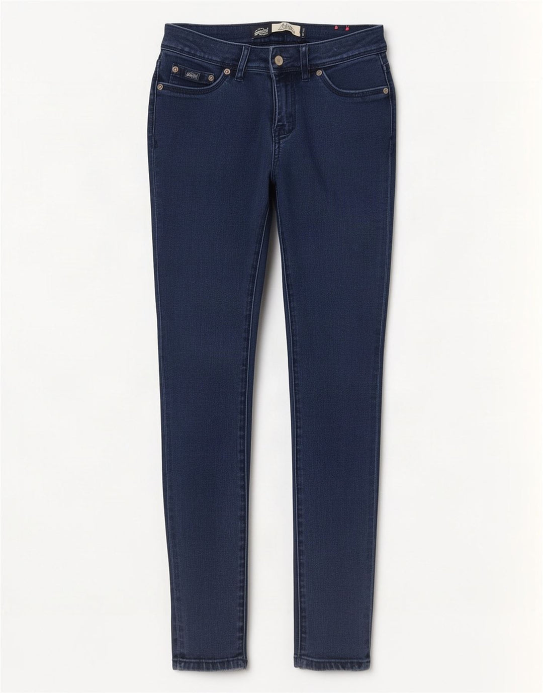 Superdry Damen Alexia Jegging Jeans W25 L31 Marineblau Baumwolle