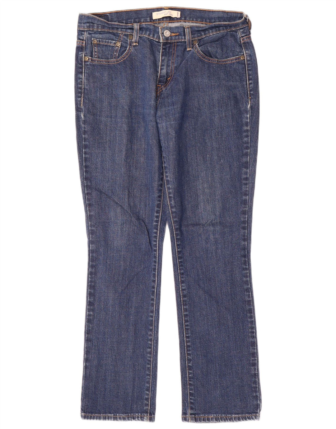 Levi's Damen 505 Straight Jeans US 6 Medium W32 L29 Blaue Baumwolle