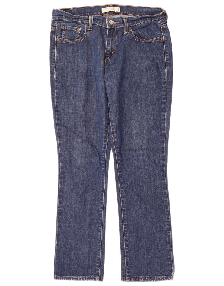 Levi's Damen 505 Straight Jeans US 6 Medium W32 L29 Blaue Baumwolle
