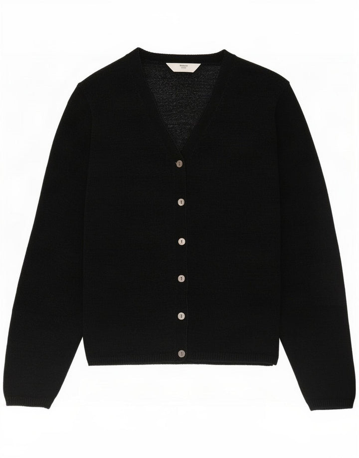 Marks & Spencer Damen St. Michael Cardigan Pullover UK 12 Medium Schwarz