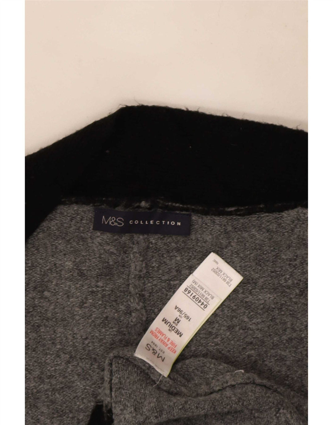 Marks & Spencer Damen Longline-Cardigan-Pullover UK 14 Medium Schwarz