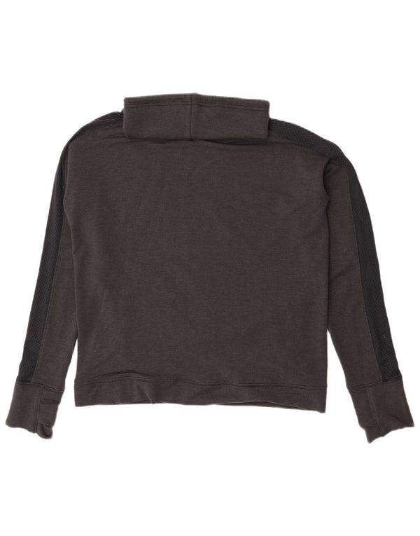 Under Armour Damen-Sweatshirt-Pullover UK 14 Mittelgrauer Farbblock