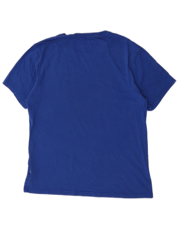 Converse Herren Grafik-T-Shirt-Oberteil aus mittelblauer Baumwolle