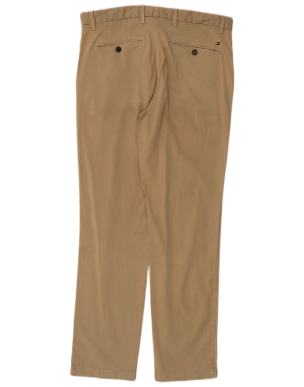 TOMMY HILFIGER Herren gerade Chinohose W32 L30 Beige