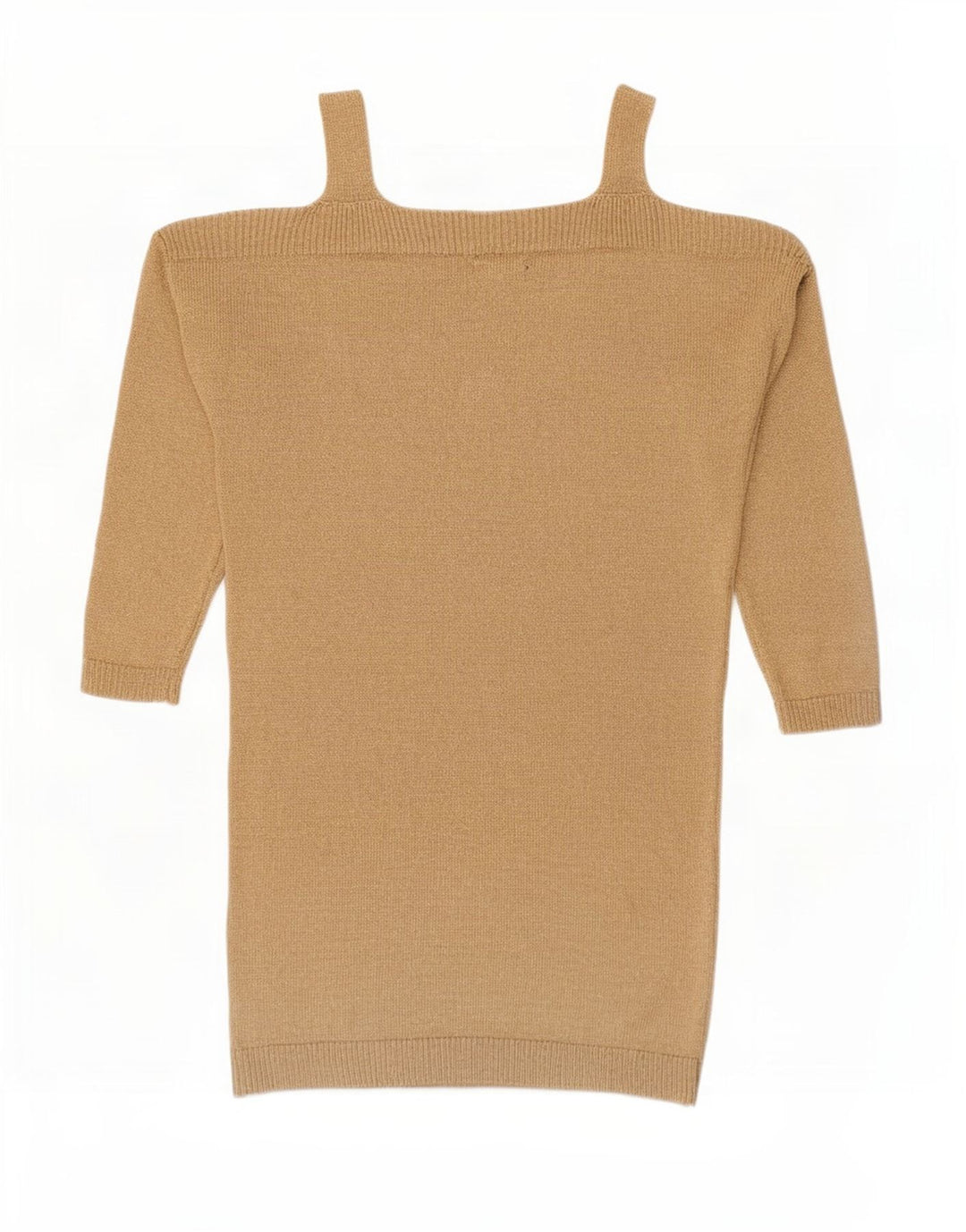 Schulterfreies Pulloverkleid für Damen von Massimo Dutti, Gr. 10, Größe S, Beige