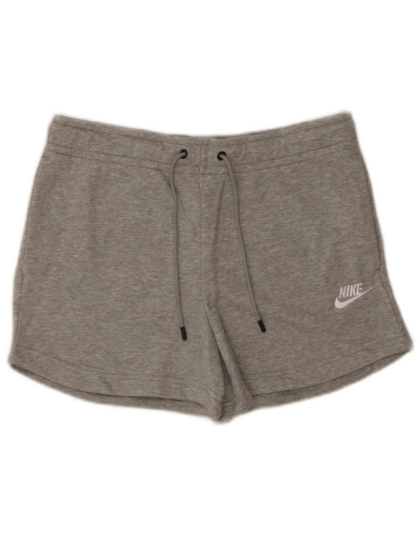 Nike Damen Sportshorts UK 10 Small Graue Baumwolle