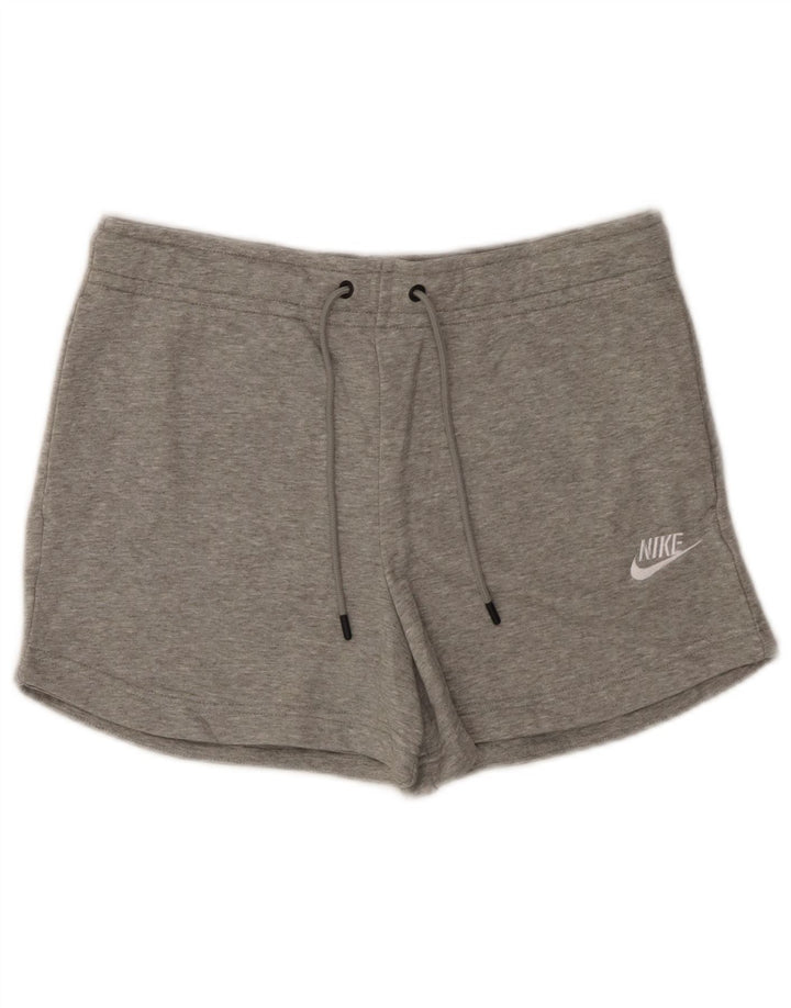 Nike Damen Sportshorts UK 10 Small Graue Baumwolle