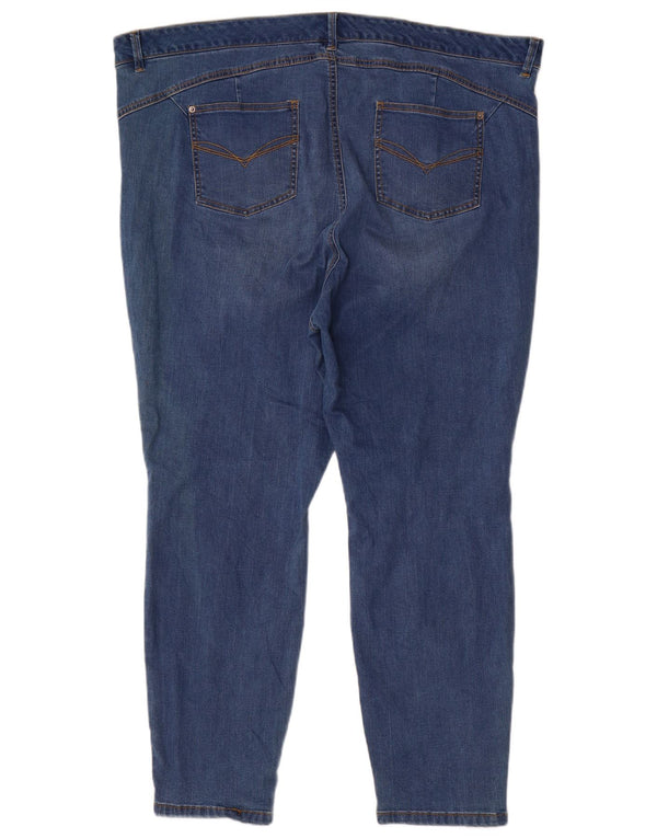 Marks & Spencer Damen Autograph Skinny Jeans UK 22 3XL W44 L28 Blaue Baumwolle