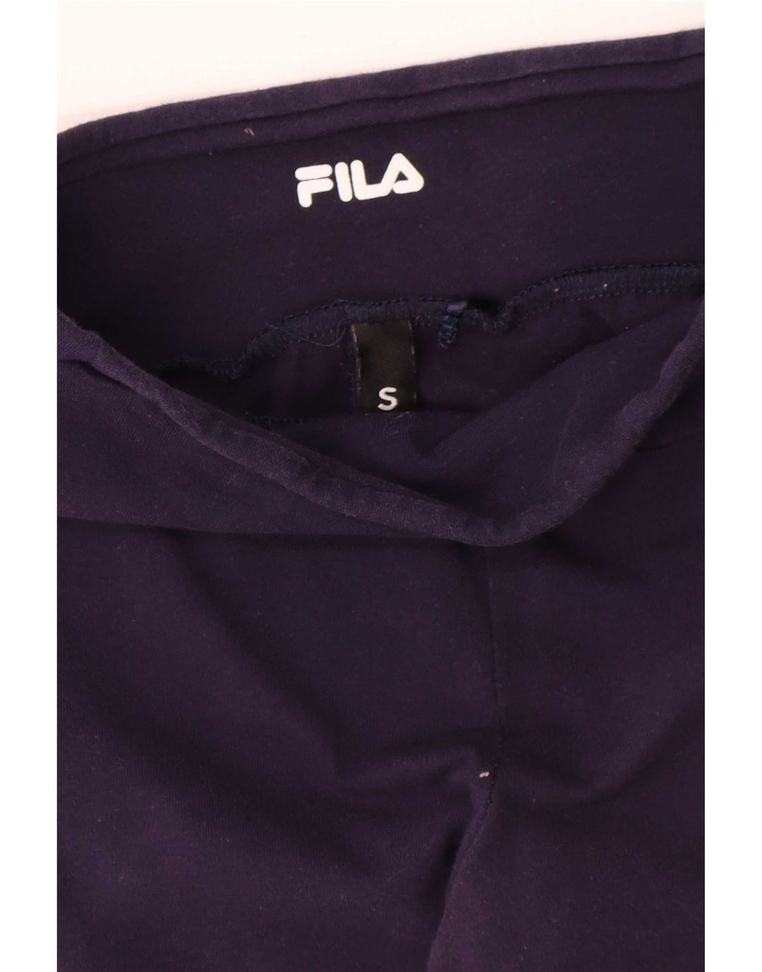 Fila Damen Leggings UK 10 Small Marineblau Farbblock
