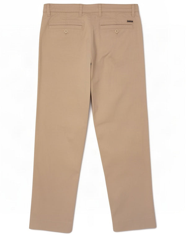 Guess Straight Chino-Hose für Jungen, 15–16 Jahre, W30 L23, Beige Baumwolle