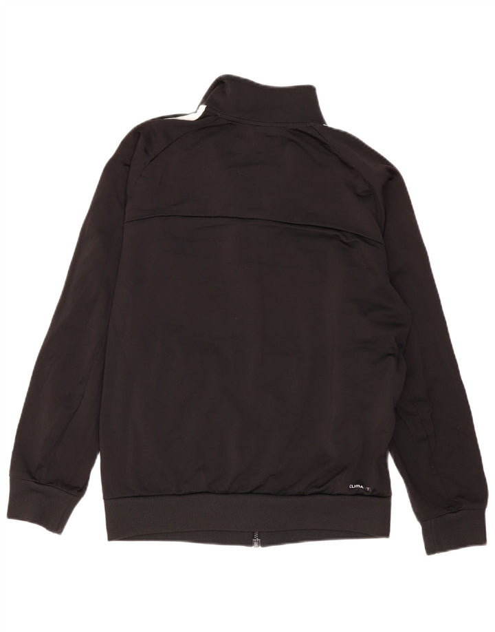 Adidas Herren Climalite Trainingsanzug Top Jacke UK 38/40 Medium Schwarz Polyester