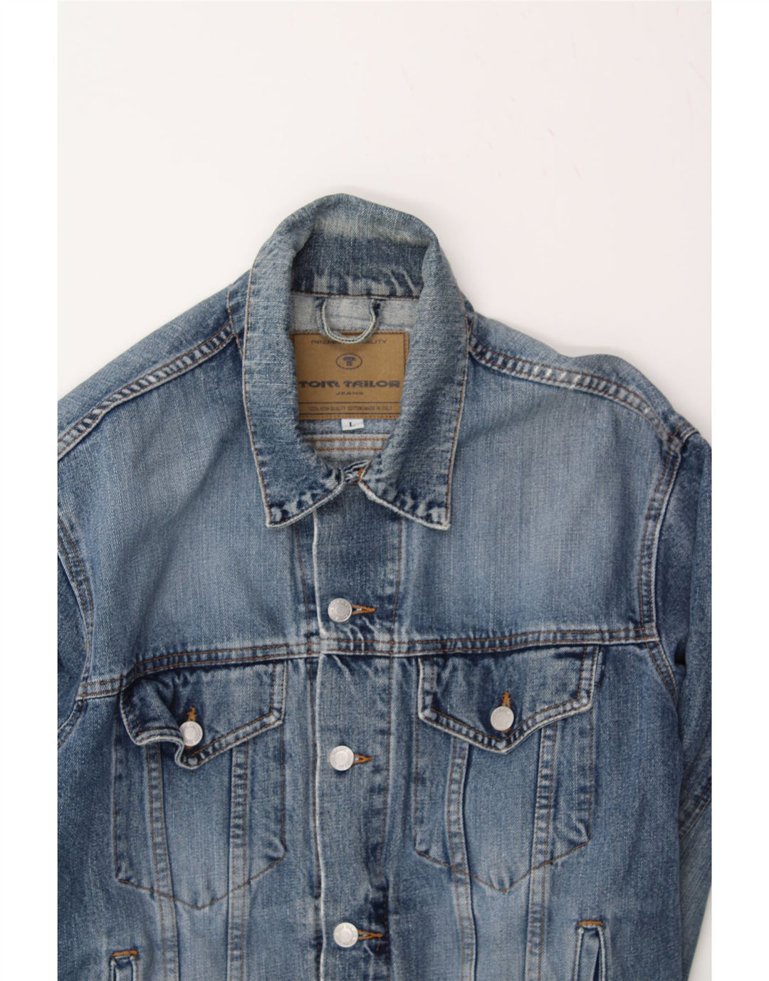 TOM TAILOR Mens Denim Jacket UK 40 Large Blue Vintage Tom Tailor and Second-Hand Tom Tailor from Messina Hembry 