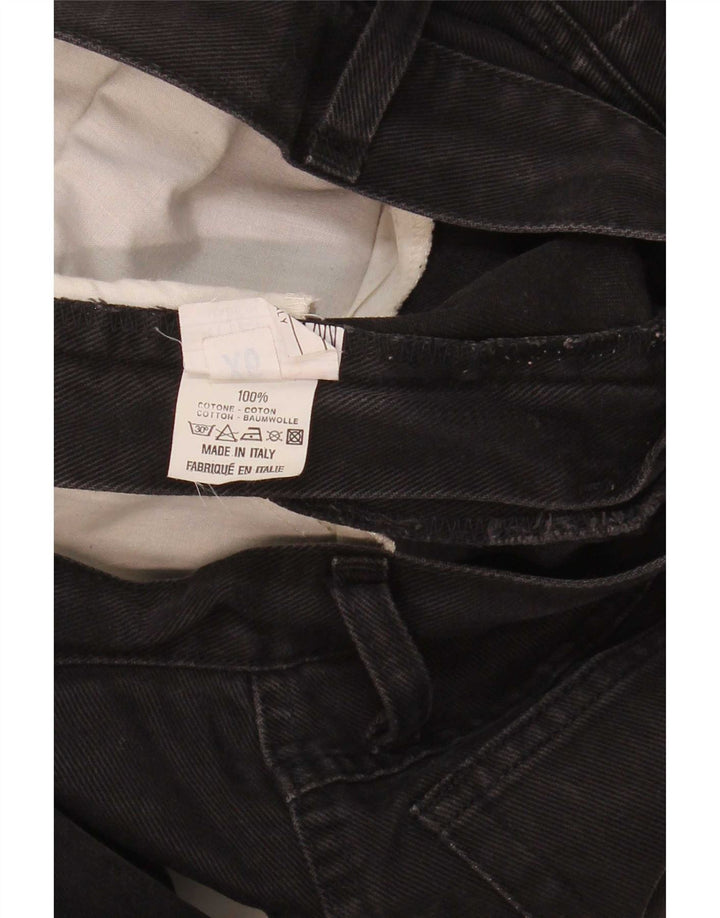 Roccobarocco Damen Tapered Jeans W27 L31 Schwarze Baumwolle