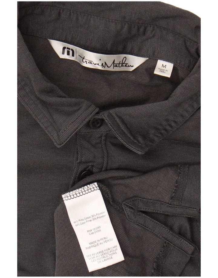 TRAVIS MATHEW Herren Poloshirt Mittelschwarze Baumwolle