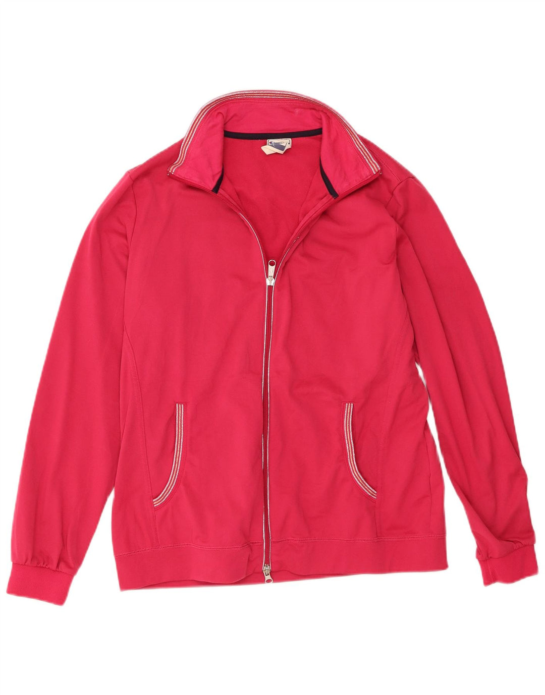 Champion Damen-Trainingsanzug-Oberteil mit einfacher Passform, UK-Gr. 14, Größe L, Rosa, Polyester