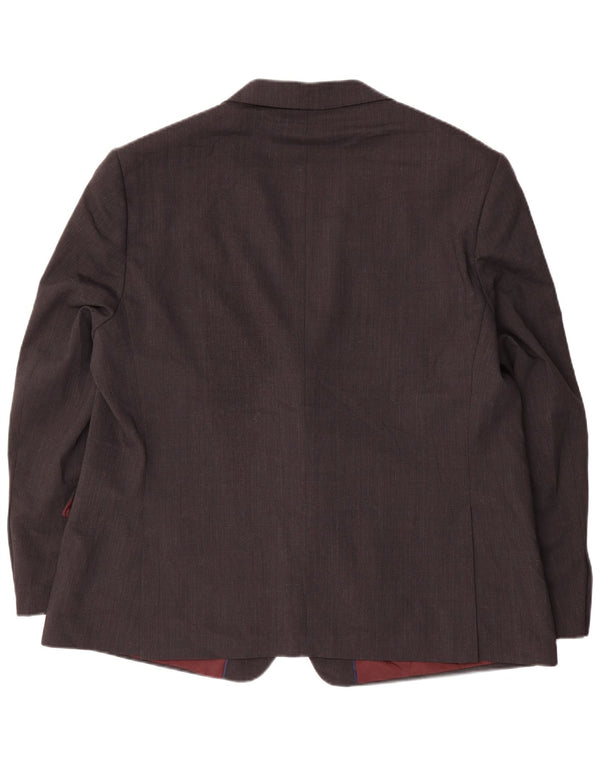 Marks & Spencer Herren-Blazer mit 2 Knöpfen, UK 48, 2XL, graue Wolle