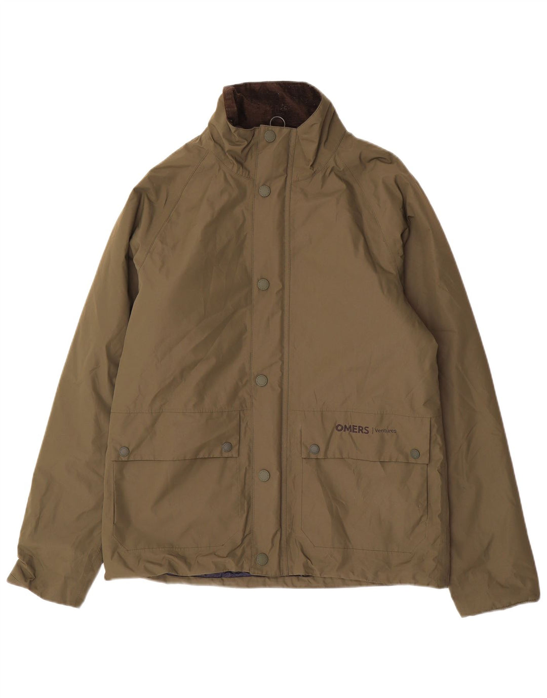 Barbour Herren-Windbreaker-Jacke UK 38 Medium Khaki Polyester