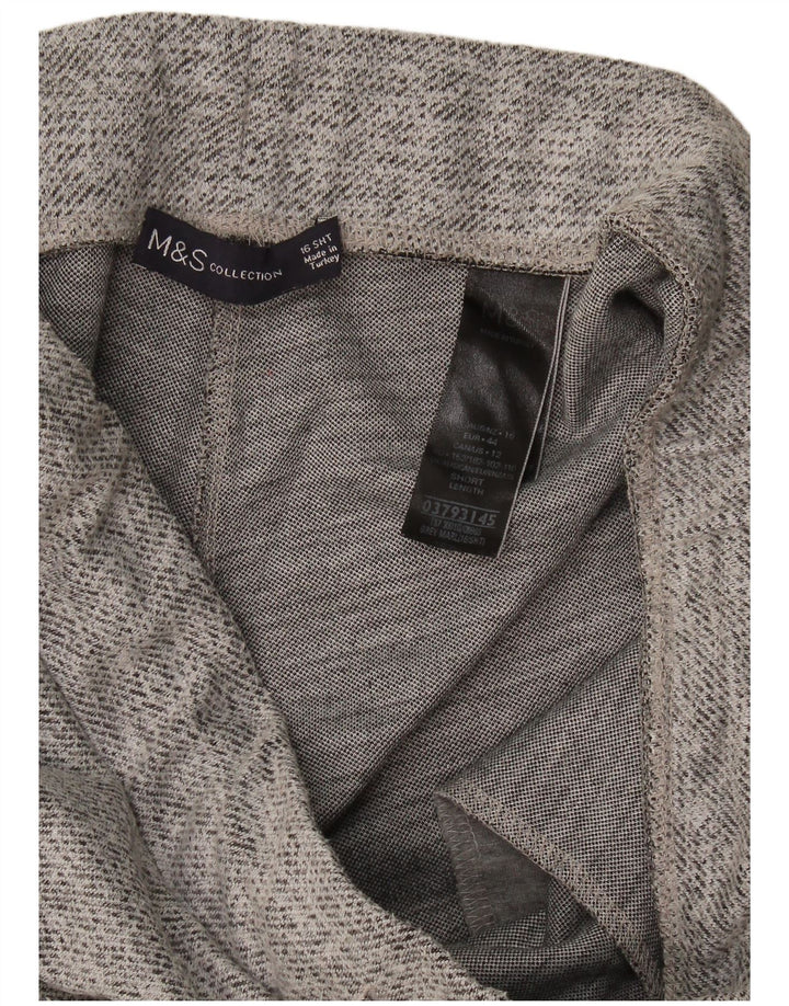 Marks & Spencer Damen-Trainingshose, Gr. 42, Größe L, grau gefleckt