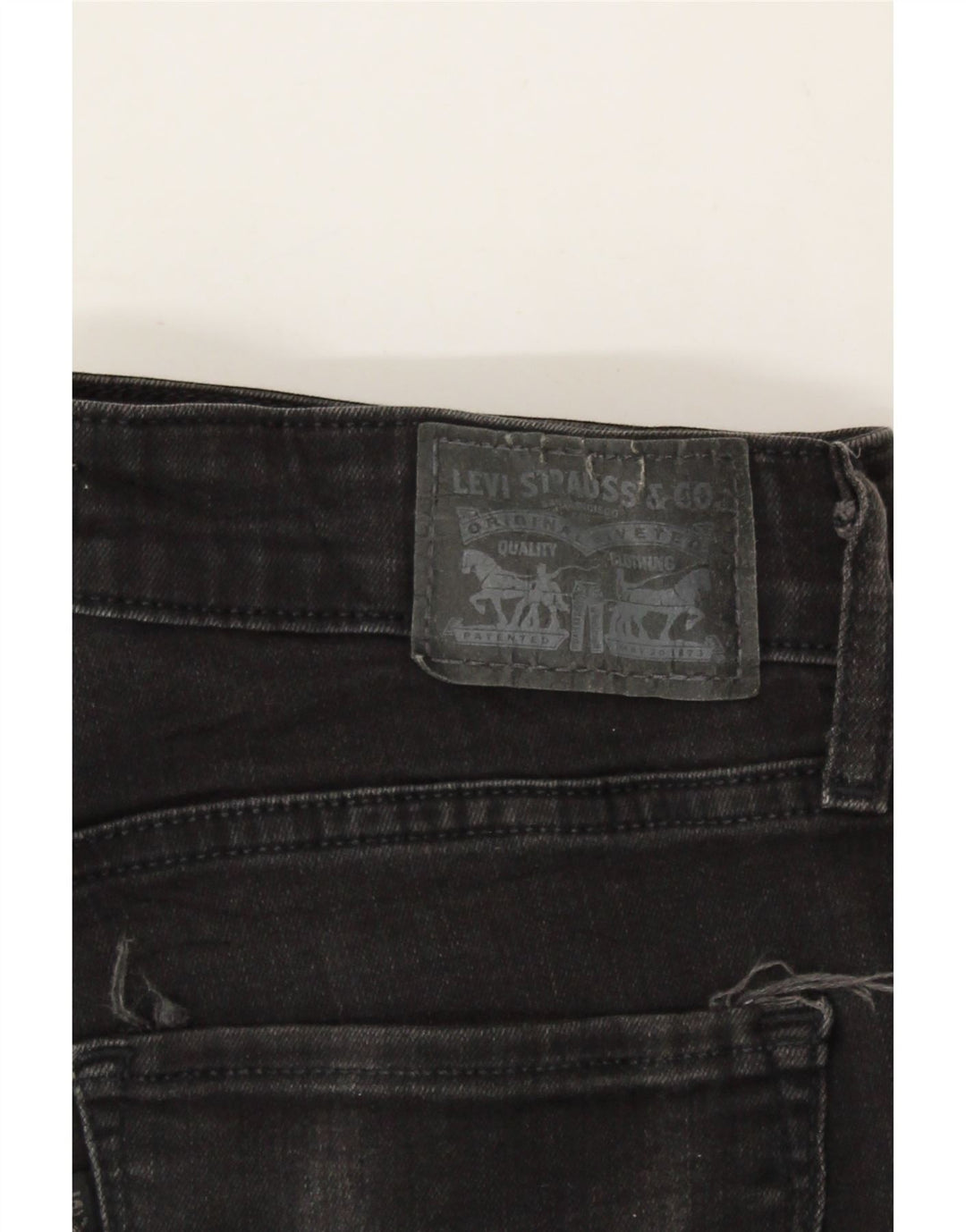 LEVI'S Womens Skinny Jeans W29 L30 Black Cotton Vintage Levi's and Second-Hand Levi's from Messina Hembry 