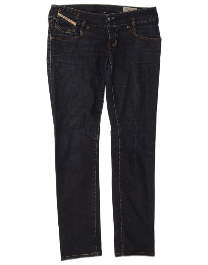 DIESEL Womens Matic Slim Jeans W29 L29 Navy Blue Cotton