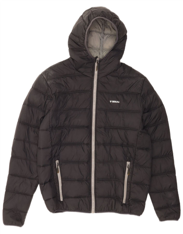 Brugi Herren Kapuzenjacke IT 52 XL Schwarz Polyamid