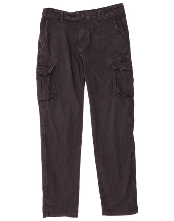 Gerade Cargo-Hose für Herren von Gas, Größe L, W34, L32, Schwarz, Baumwolle