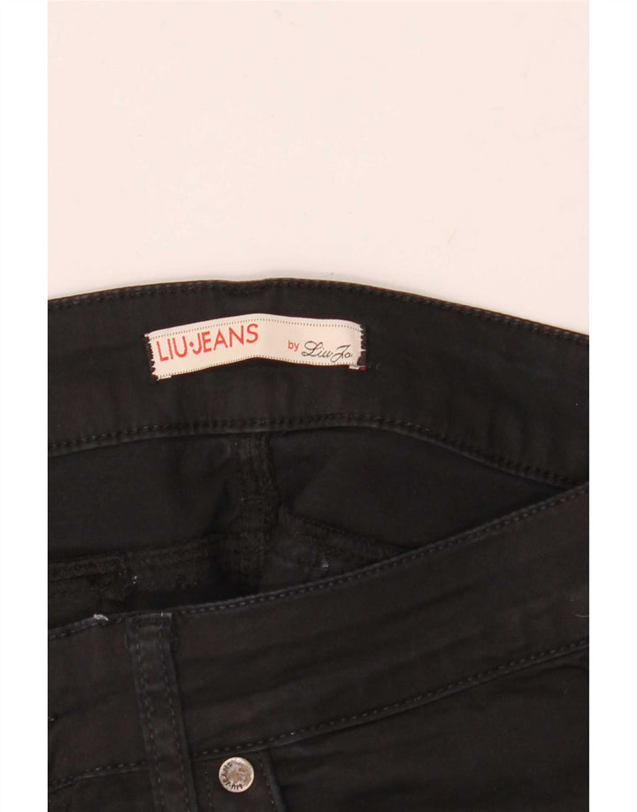 Liu Jo Damen Straight Jeans W30 L30 Schwarz