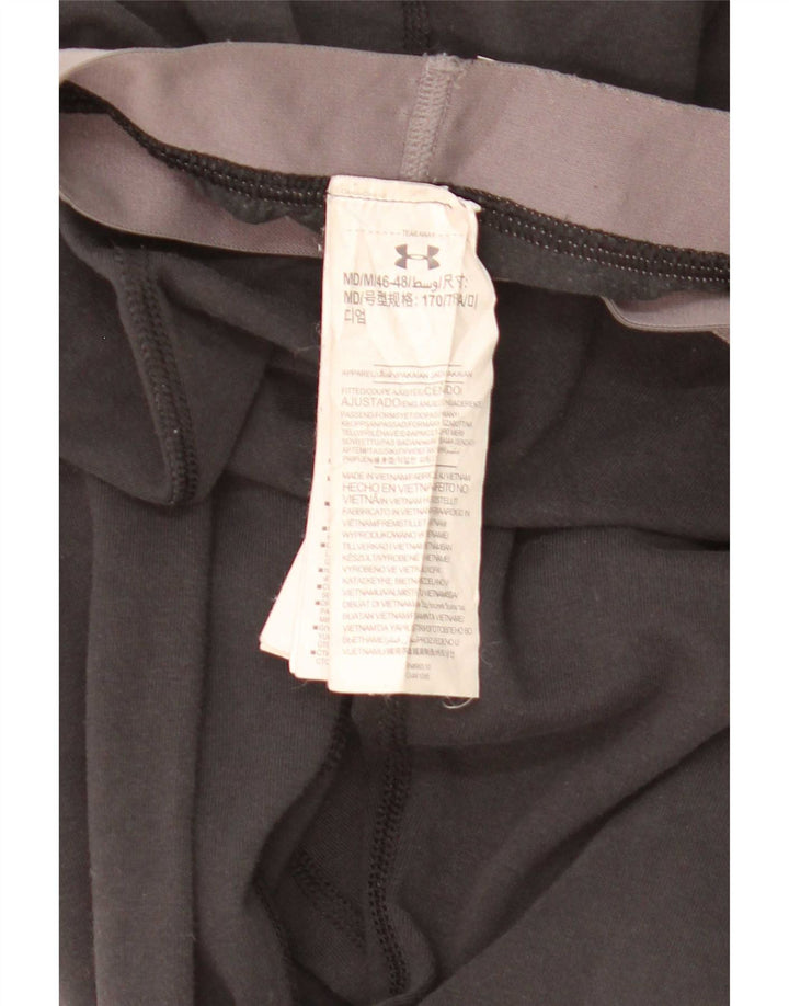 Under Armour Womens Graphic Leggings UK 12 Mittelschwarze Baumwolle