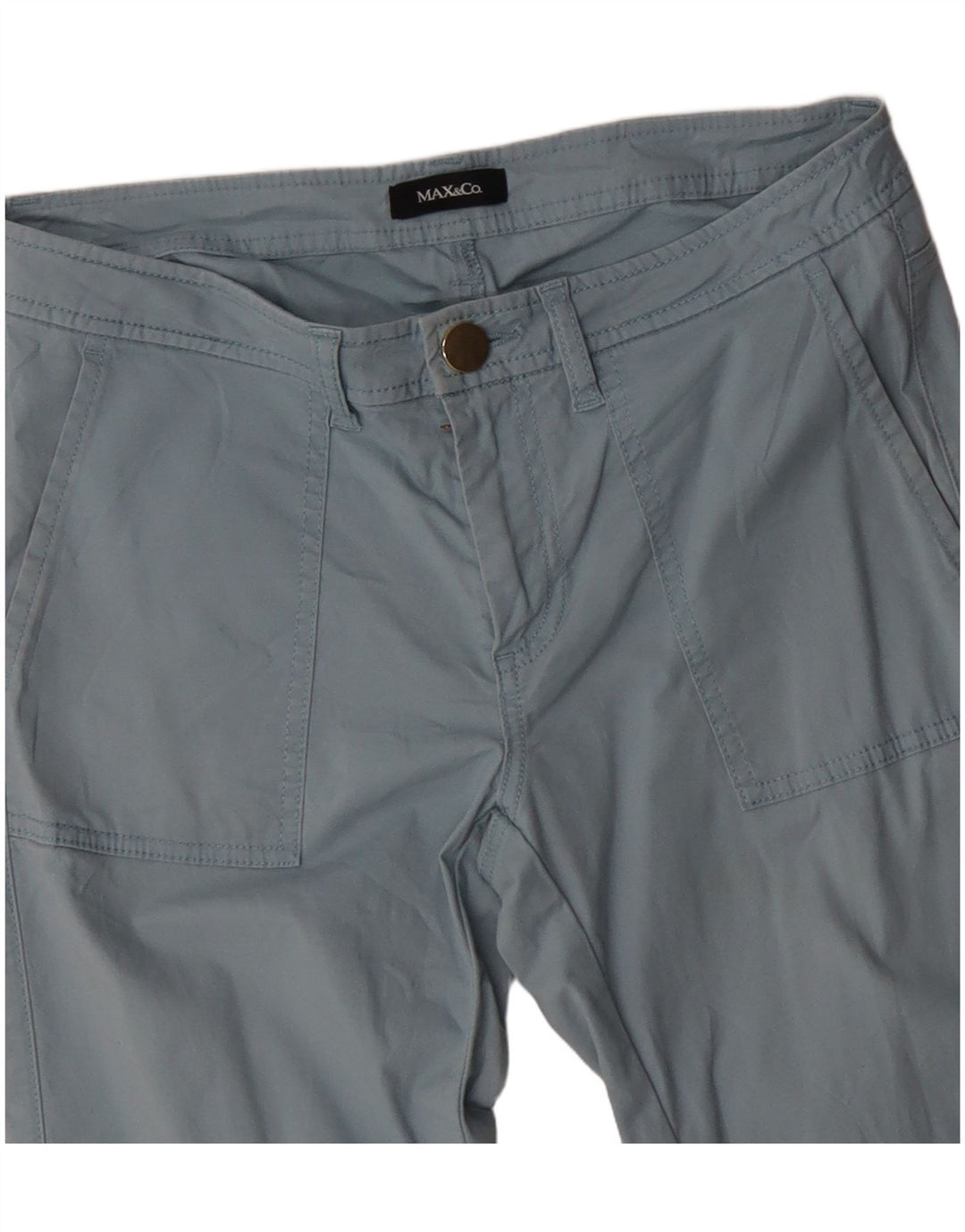 MAX & CO. Gerade Chino-Hose für Damen, W30, L26, Blau