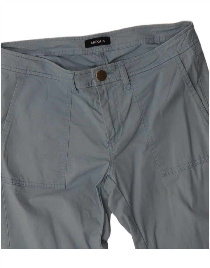 MAX & CO. Gerade Chino-Hose für Damen, W30, L26, Blau